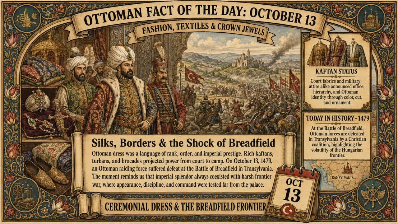 FASHION, TEXTILES & CROWN JEWELS
Silks, Borders & the Shock of Breadfield — October 13