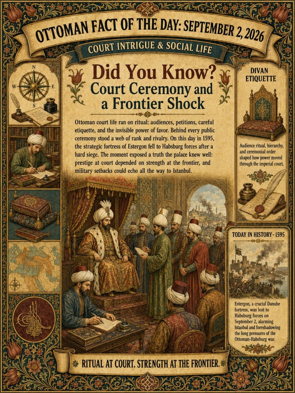 OTTOMAN FACT OF THE DAY: SEPTEMBER 2, 2026COURT INTRIGUE & SOCIAL LIFE — September 2